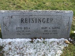 Mary <I>Sabina</I> Reisinger 
