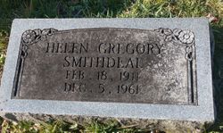 Helen <I>Gregory</I> Smithdeal 