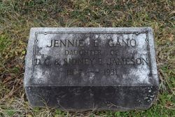 Jennie E. <I>Jameson</I> Gano 