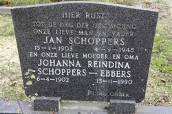 Johanna Reindina <I>Ebbers</I> Schoppers 