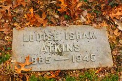 Louise <I>Isham</I> Atkins 