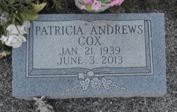 Patricia <I>Andrews</I> Cox 