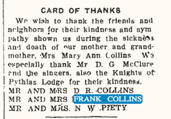 Mary Ann <I>Harsha</I> Collins 