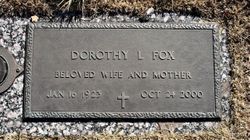 Dorothy L <I>Hitchcock</I> Fox 