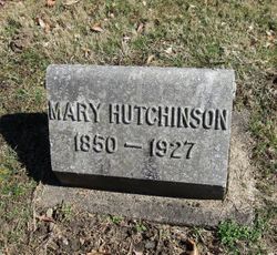 Mary <I>Ricketts</I> Hutchinson 
