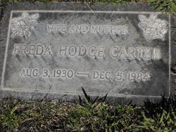 Freda <I>Hodge</I> Carter 