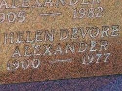 Helen <I>Devore</I> Alexander 