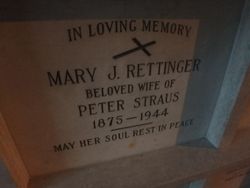 Mary Josephine <I>Rettinger</I> Straus 