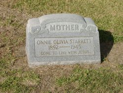 Onnie Olivia <I>Evans</I> Starrett 