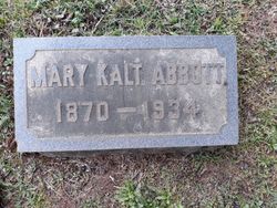 Mary <I>Kalt</I> Abbott 