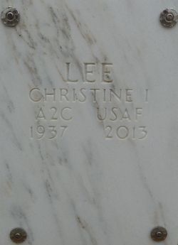 Christine Inez <I>Woosley</I> Lee 