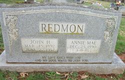 Anna Mae <I>Gaddy</I> Redmon 