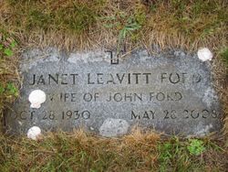 Janet Lena <I>Leavitt</I> Ford 