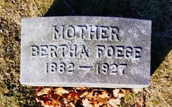 Bertha <I>Poulson</I> Foege 
