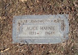 Alice E. <I>Williams</I> Haynie 