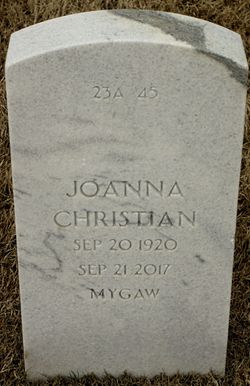 Joanna <I>Gann</I> Christian 