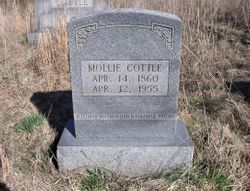 Mary Ann “Mollie” <I>Gordon</I> Cottle 