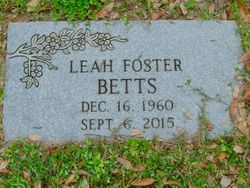 Leah Lynn <I>Foster</I> Betts 