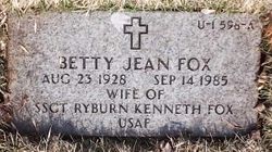 Betty Jean <I>Reynolds</I> Fox 