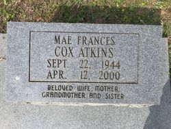 Mae Frances <I>Cox</I> Atkins 