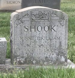 Minnie Edith <I>Killian</I> Shook 