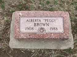 Alberta Laura “Peggy” <I>Goatcher</I> Brown 