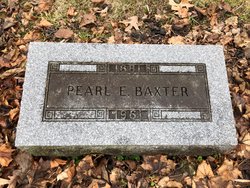 Pearl Edith <I>Webb</I> Baxter 