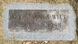 May Lydia <I>Haynes</I> Witt 