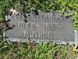 Mary Anna <I>Latta</I> Hanks 