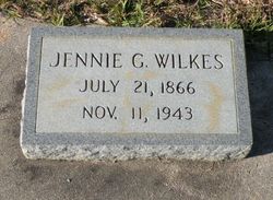 Martha Virginia “Jennie” <I>Goff</I> Wilkes 