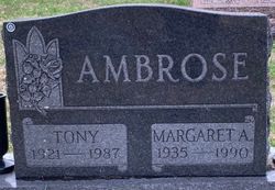 Margaret A. <I>Mayhew</I> Ambrose 