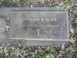Kathleen K <I>Kemp</I> Blair 