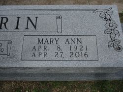 Mary Ann <I>Green</I> Perrin 