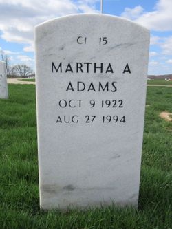 Martha Ann <I>Manant</I> Adams 