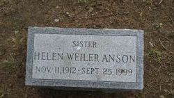 Helen Jeanette <I>Weiler</I> Anson 