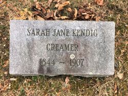 Sarah Jane <I>Kendig</I> Creamer 