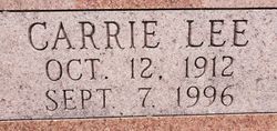 Carrie Lee <I>Baker</I> Young 
