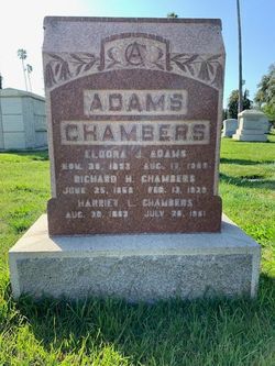 Harriet L. <I>Adams</I> Chambers 