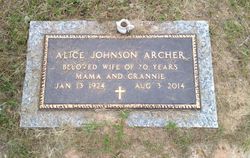 Alice <I>Johnson</I> Archer 