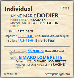 Anne-Marie Dodier 