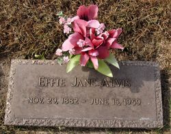 Effie Jane <I>Sisney</I> Alvis 