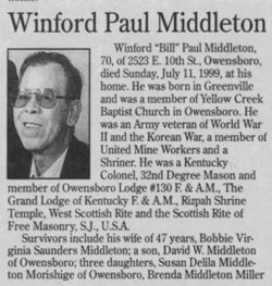 Winford Paul Middleton 