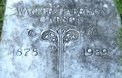 Walter Harrison “Harry” Carson 