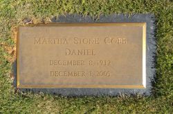 Martha Stone <I>Cobb</I> Daniel 