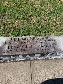 Julie Alida <I>Mothe</I> Abadie 