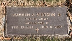Warren A Stetson 