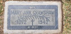 Mary Ann Crawshaw 