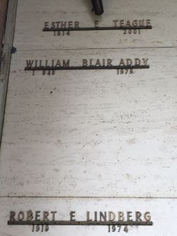 William Blair Addy 
