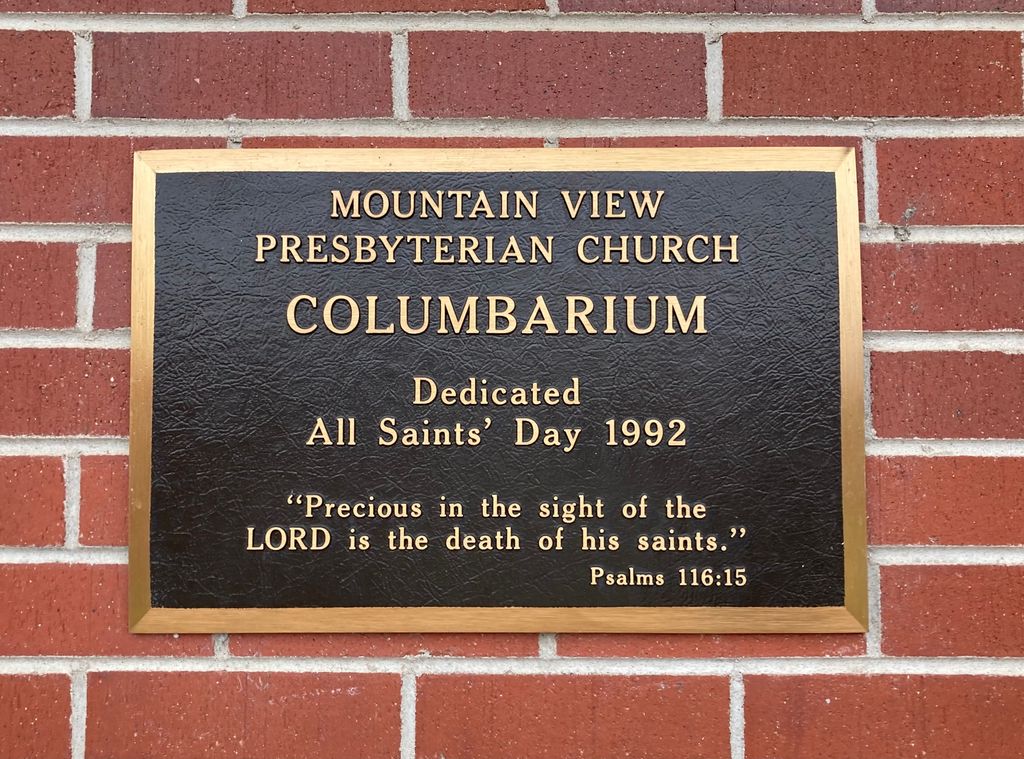 Mountain View Presbyterian Church Columbarium