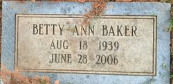 Betty Ann Baker 